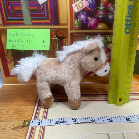 1 BRAND NEW GUND MINI PONY PONEY PLUSH ORNAMENT TOY APPROX 4” PRICE FIRM - Picture 11 of 16